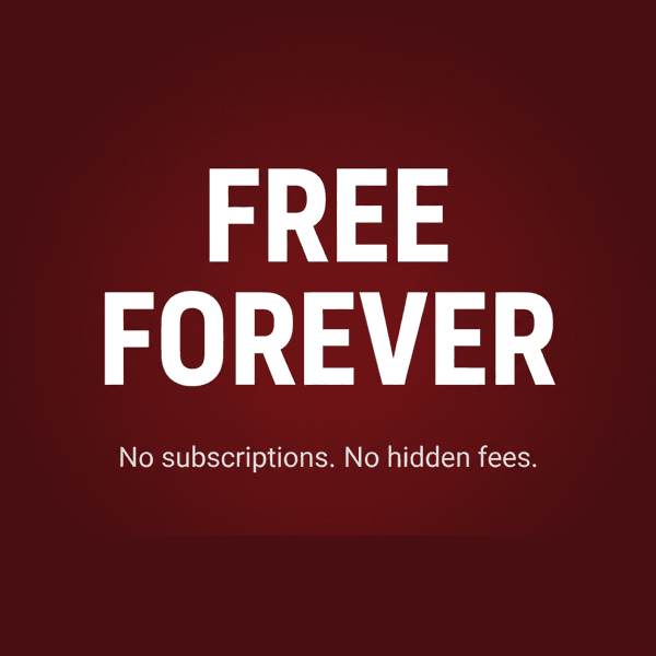 SmarterBlood - Free Forever. No subscriptions. No hidden fees.