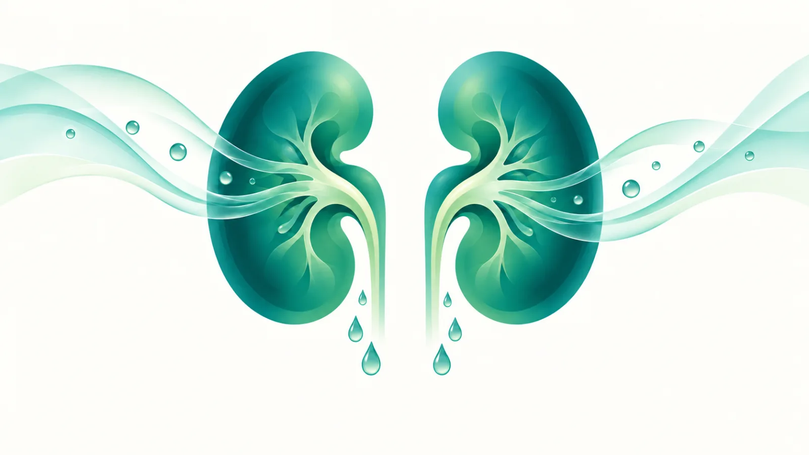 Illustration of the kidneys and cardiovascular system, representing the blood tests used to investigate a new high blood pressure reading